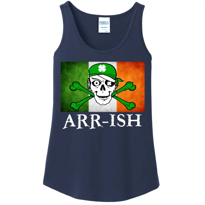 Arr-ish Irish Pirate St. Patrick's Day Flag Ladies Essential Tank