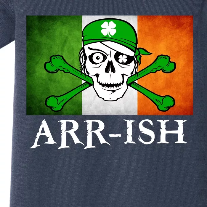 Arr-ish Irish Pirate St. Patrick's Day Flag Baby Bodysuit