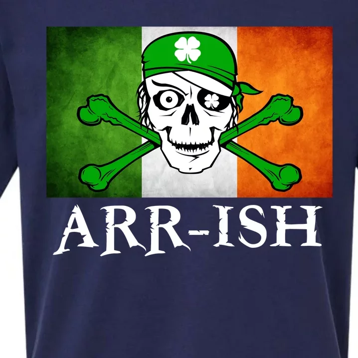 Arr-ish Irish Pirate St. Patrick's Day Flag Sueded Cloud Jersey T-Shirt