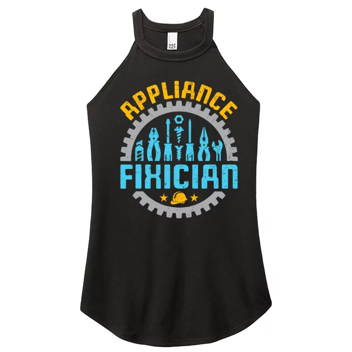 Appliance Repair Repairman Fixer Funny Technician Women’s Perfect Tri Rocker Tank