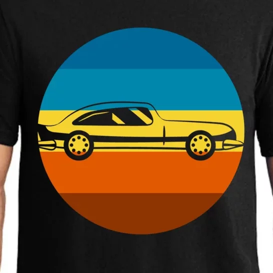 Auto Racing Retro Sunset For Car Racer Gift Pajama Set