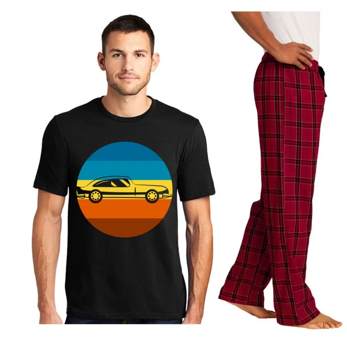 Auto Racing Retro Sunset For Car Racer Gift Pajama Set