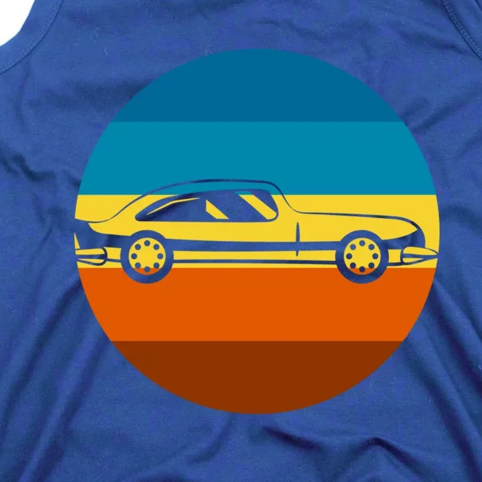 Auto Racing Retro Sunset For Car Racer Gift Tank Top