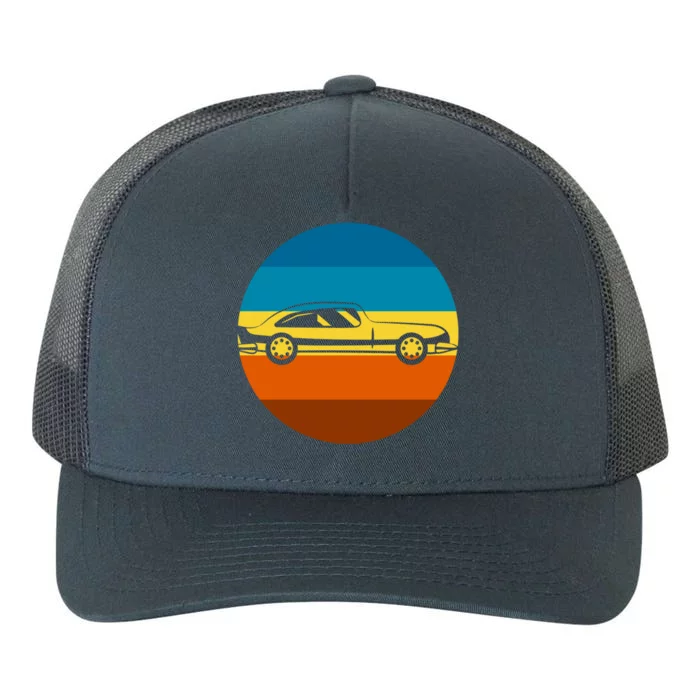 Auto Racing Retro Sunset For Car Racer Gift Yupoong Adult 5-Panel Trucker Hat