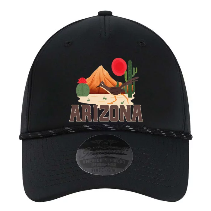 Arizona Roadrunner Retro Boho Desert Cactus Performance The Dyno Cap