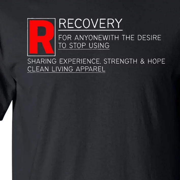 Addiction Recovery Rated Tall T-Shirt