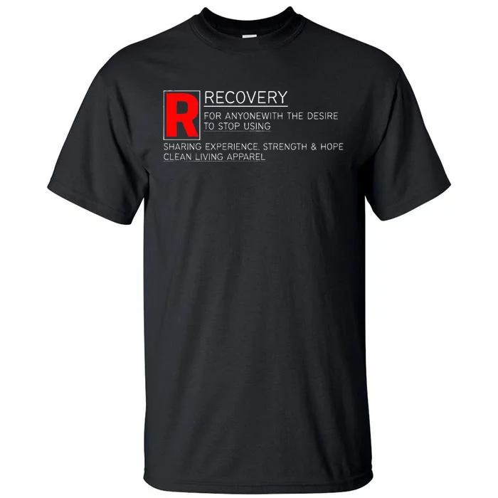 Addiction Recovery Rated Tall T-Shirt