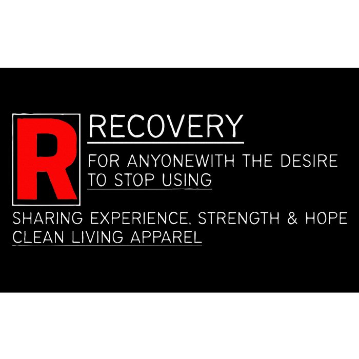 Addiction Recovery Rated Bumper Sticker