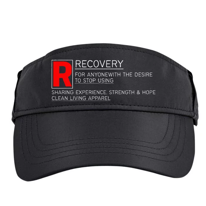 Addiction Recovery Rated Adult Drive Performance Visor