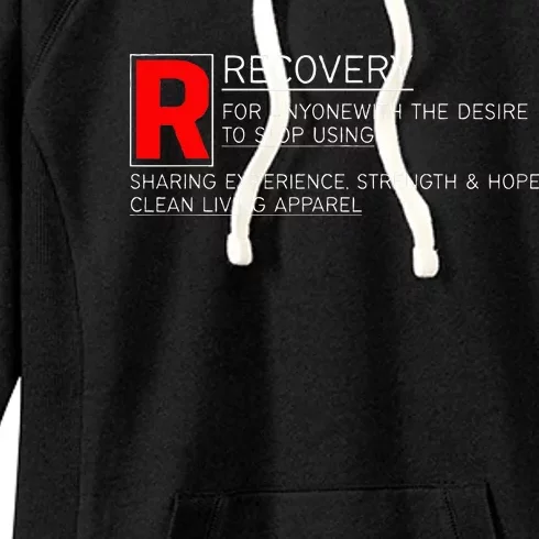 Addiction Recovery Rated Women's Fleece Hoodie