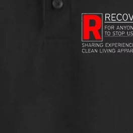 Addiction Recovery Rated Dry Zone Grid Performance Polo