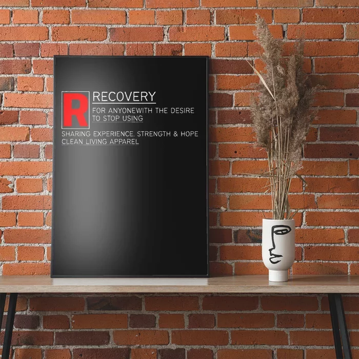 Addiction Recovery Rated Poster