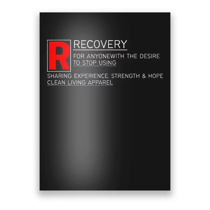 Addiction Recovery Rated Poster