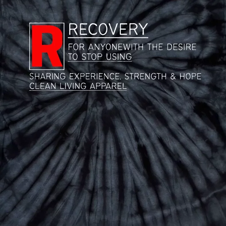 Addiction Recovery Rated Tie-Dye T-Shirt