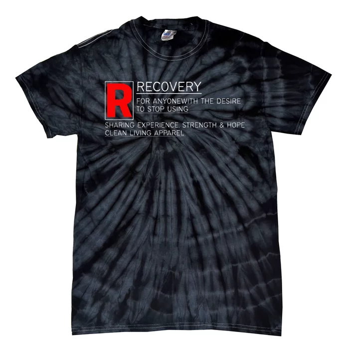 Addiction Recovery Rated Tie-Dye T-Shirt