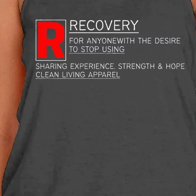 Addiction Recovery Rated Women's Knotted Racerback Tank