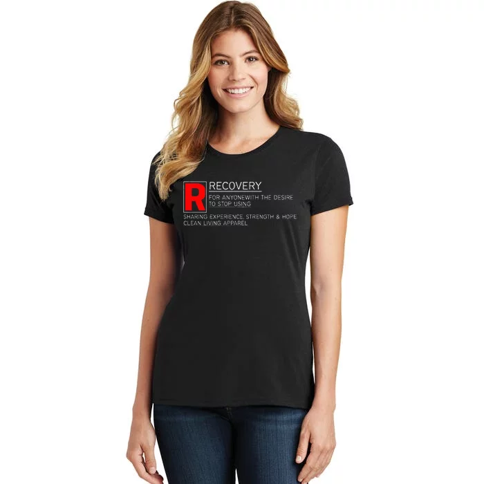 Addiction Recovery Rated Women's T-Shirt