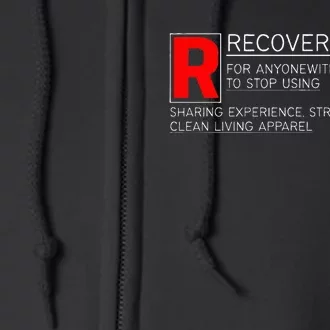 Addiction Recovery Rated Full Zip Hoodie