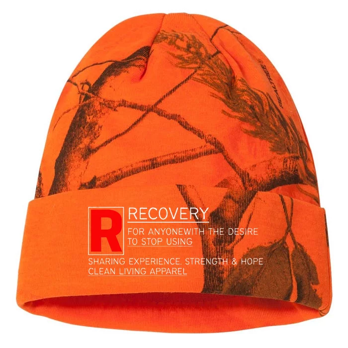 Addiction Recovery Rated Kati - 12in Camo Beanie