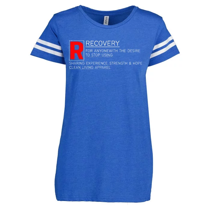 Addiction Recovery Rated Enza Ladies Jersey Football T-Shirt