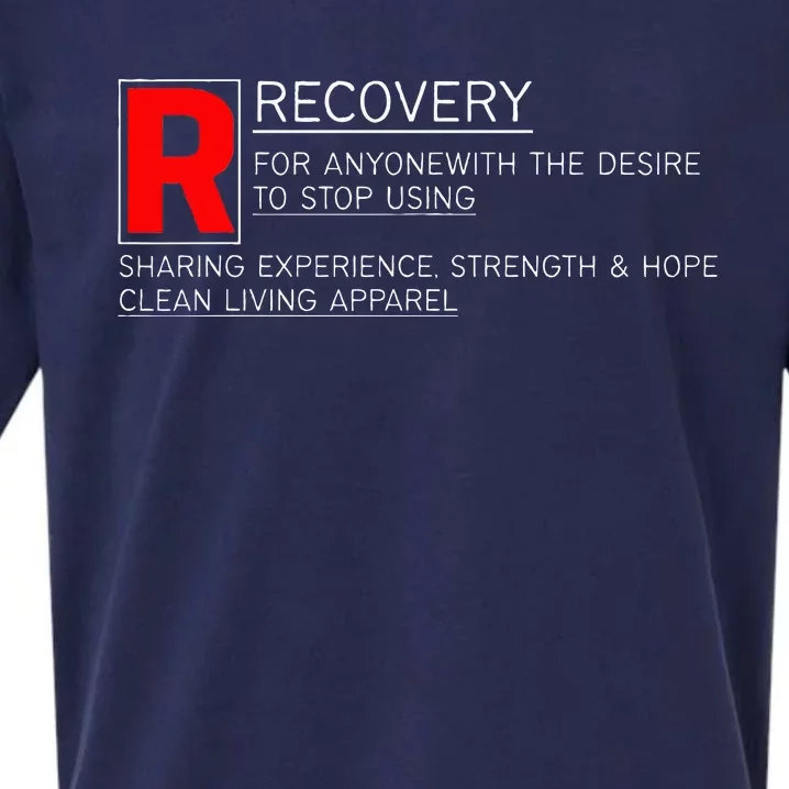 Addiction Recovery Rated Sueded Cloud Jersey T-Shirt