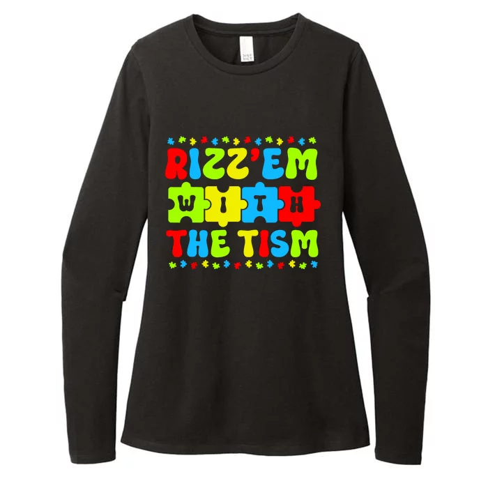 Autistic Rizz Rizzem With The Tism Meme Autism Awareness Womens CVC Long Sleeve Shirt