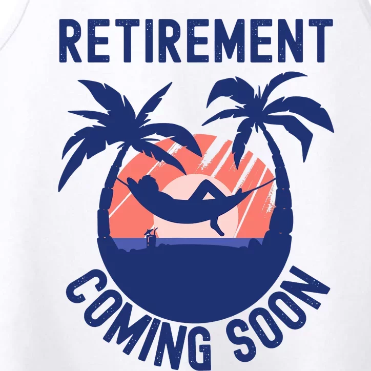 Almost Retired Retirement Coming Soon Funny Retiring Gift Performance Tank