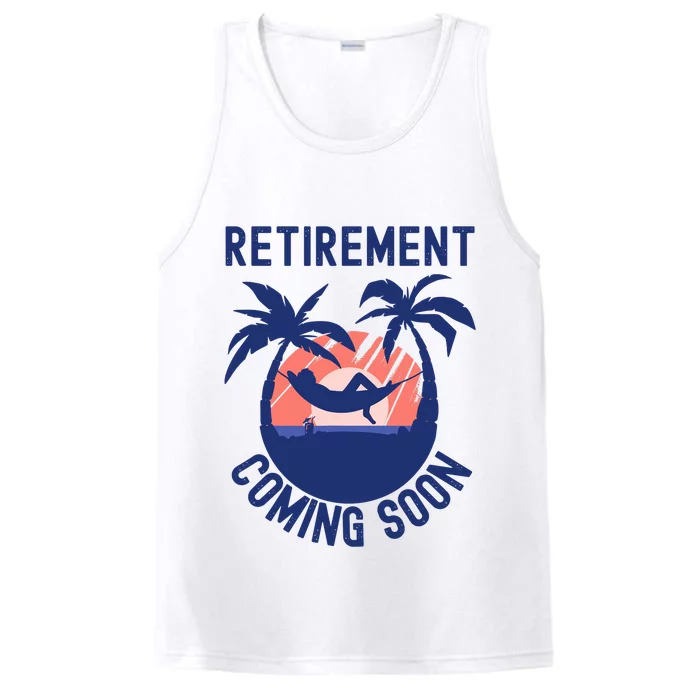 Almost Retired Retirement Coming Soon Funny Retiring Gift Performance Tank