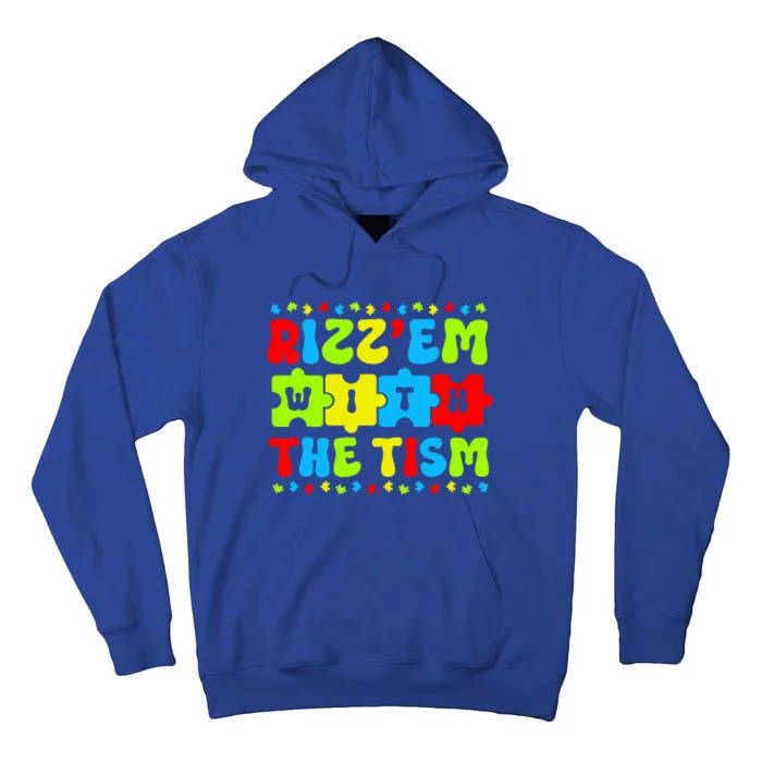 Autistic Rizz Rizz'em with The Tism Meme Autism Awareness Tall Hoodie