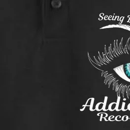 Addiction Recovery Ribbon Recovered To Addiction Dry Zone Grid Performance Polo