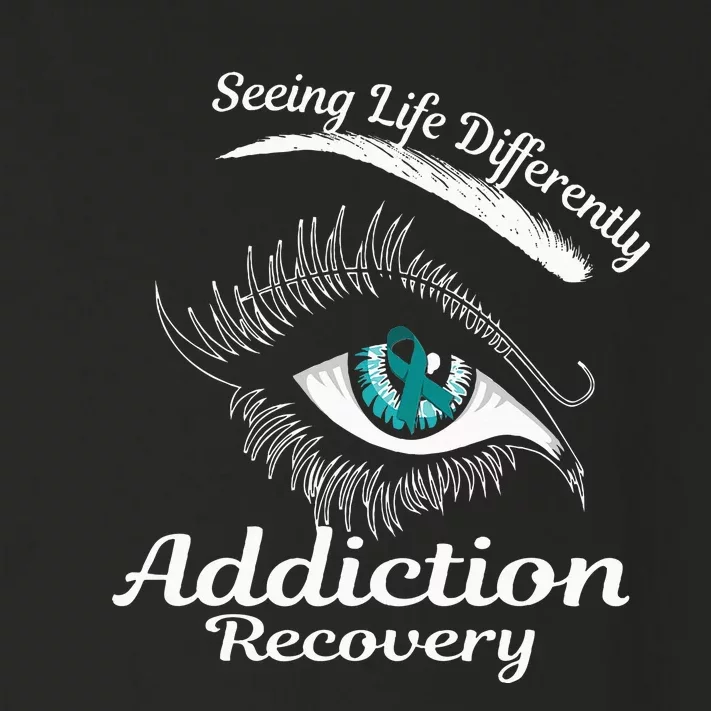 Addiction Recovery Ribbon Recovered To Addiction Toddler Long Sleeve Shirt