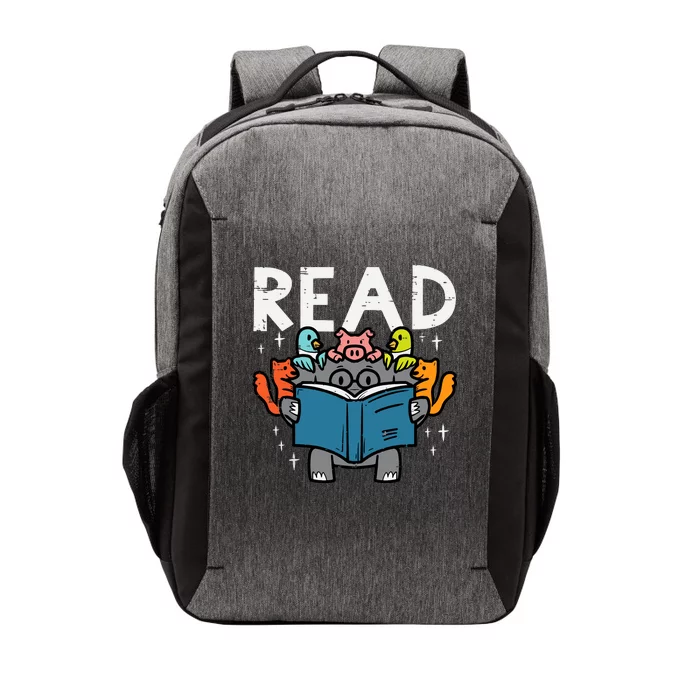 Animals Read Reading Book Librarian Across America Vector Backpack