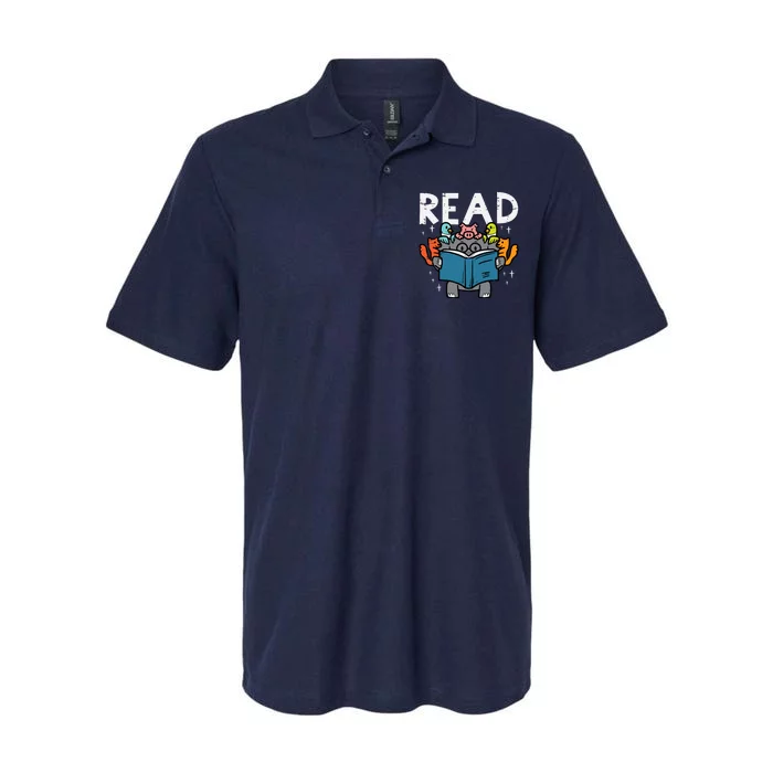 Animals Read Reading Book Librarian Across America Softstyle Adult Sport Polo