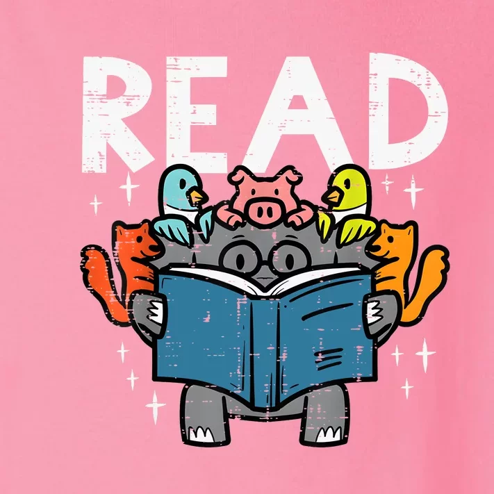 Animals Read Reading Book Librarian Across America Toddler Long Sleeve Shirt