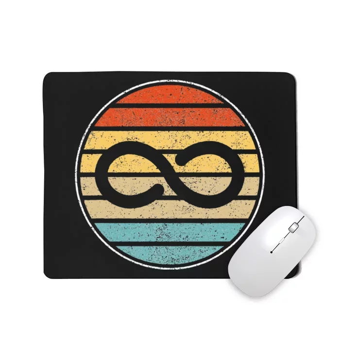 Autism Rights Retro Vintage Infinity – Autism Awareness Mousepad