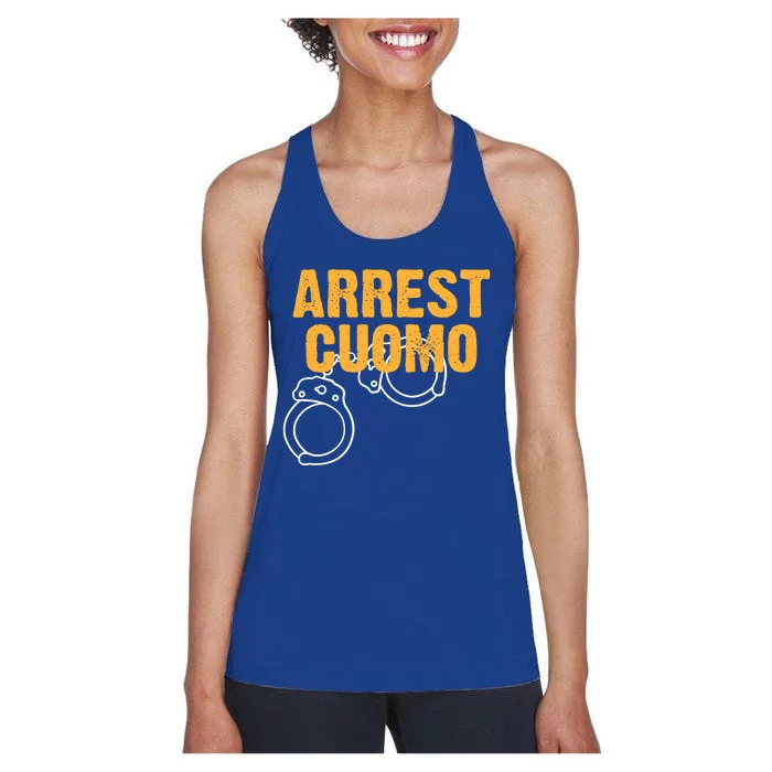 Arrest Cuomo Andrew Cuomo Resigns Women's Racerback Tank