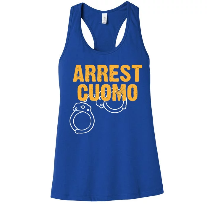 Arrest Cuomo Andrew Cuomo Resigns Women's Racerback Tank