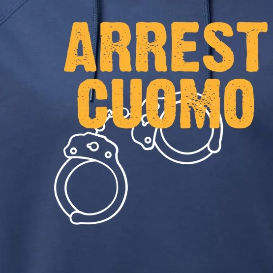 Arrest Cuomo Andrew Cuomo Resigns Performance Fleece Hoodie