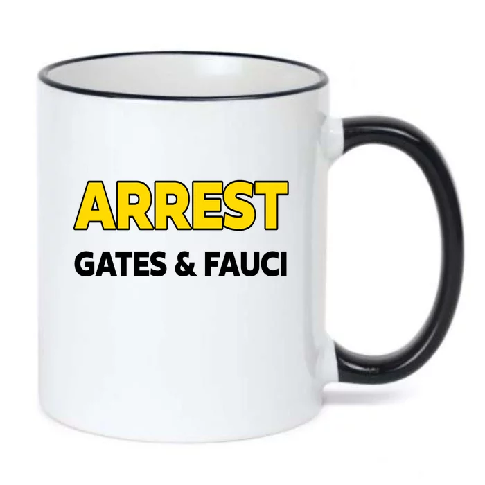 Arrest Gates And Fauci Black Color Changing Mug