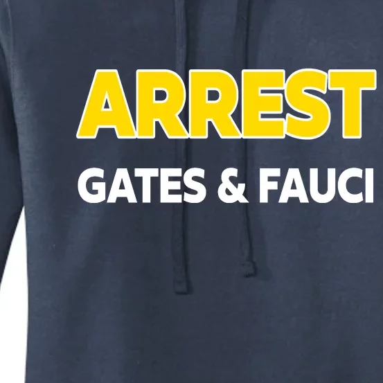 Arrest Gates And Fauci Women's Pullover Hoodie