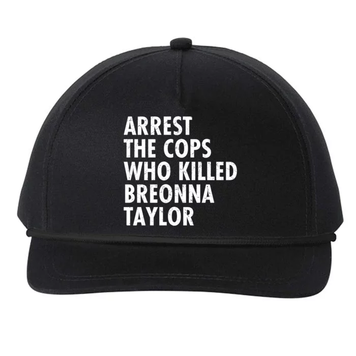 Arrest The Cops Who Killed Breonna Taylor BLM Snapback Five-Panel Rope Hat