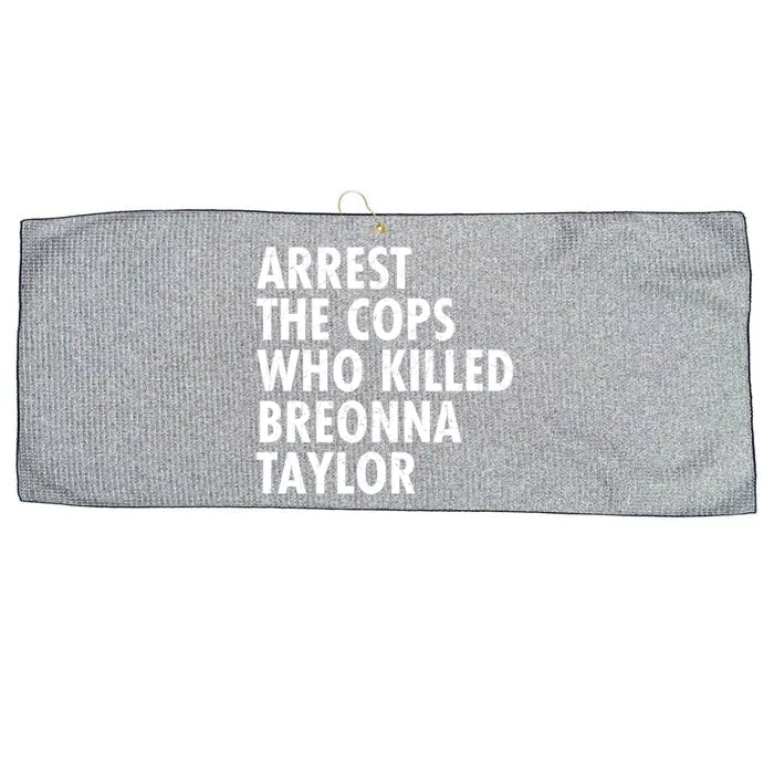 Arrest The Cops Who Killed Breonna Taylor BLM Large Microfiber Waffle Golf Towel