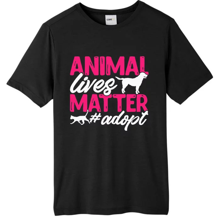 Animal Rescue Shelter Animal Lives Matter Adopt ChromaSoft Performance T-Shirt