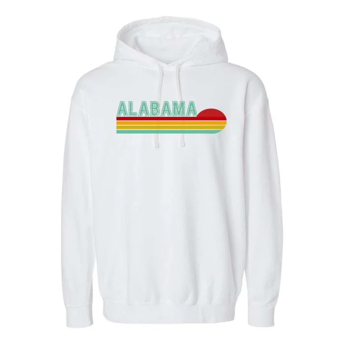 Alabama Retro Style Garment-Dyed Fleece Hoodie