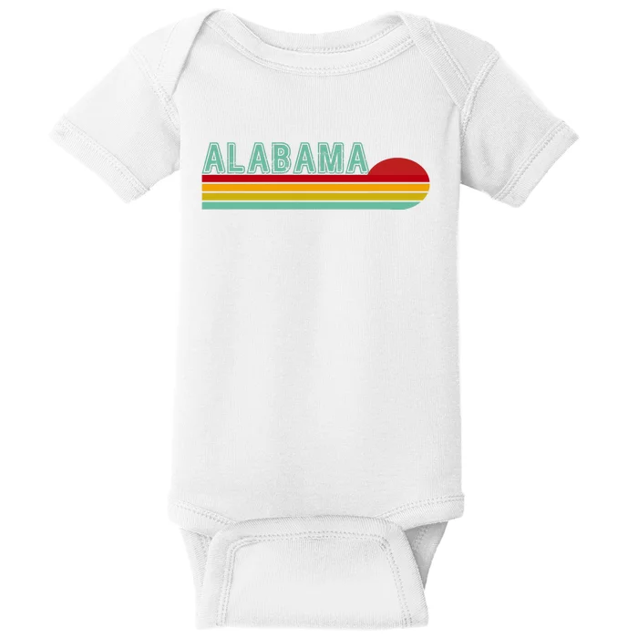 Alabama Retro Style Baby Bodysuit