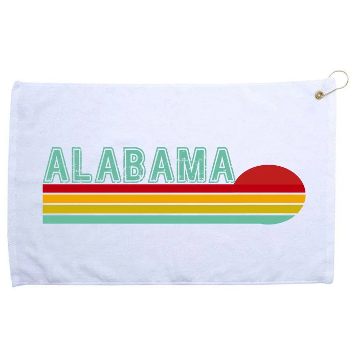 Alabama Retro Style Grommeted Golf Towel