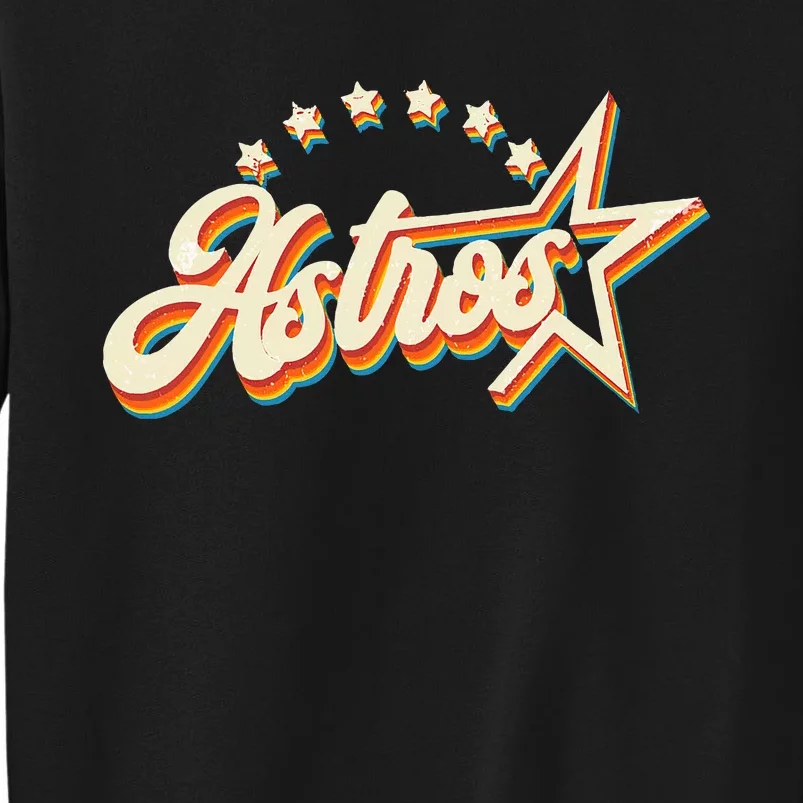 A.S.T.R.O.S Retro Style 70s 80s First Name Tall Sweatshirt