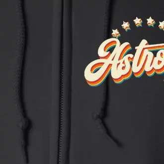 A.S.T.R.O.S Retro Style 70s 80s First Name Full Zip Hoodie