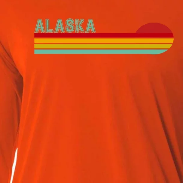 Alaska Retro Sunset Cooling Performance Long Sleeve Crew