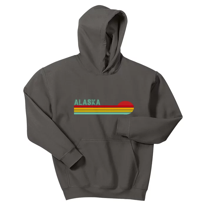 Alaska Retro Sunset Kids Hoodie